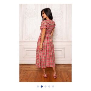 Gorgeous pink and red plaid Ivy city co Alice dress. So flattering!